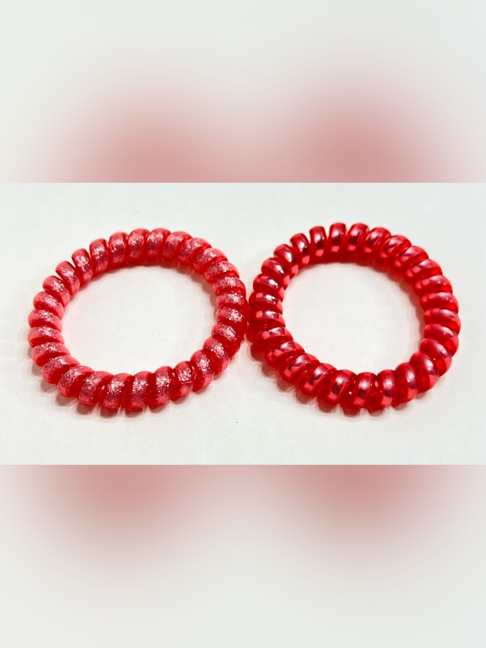 Hot Pink Spiral Hair Ties